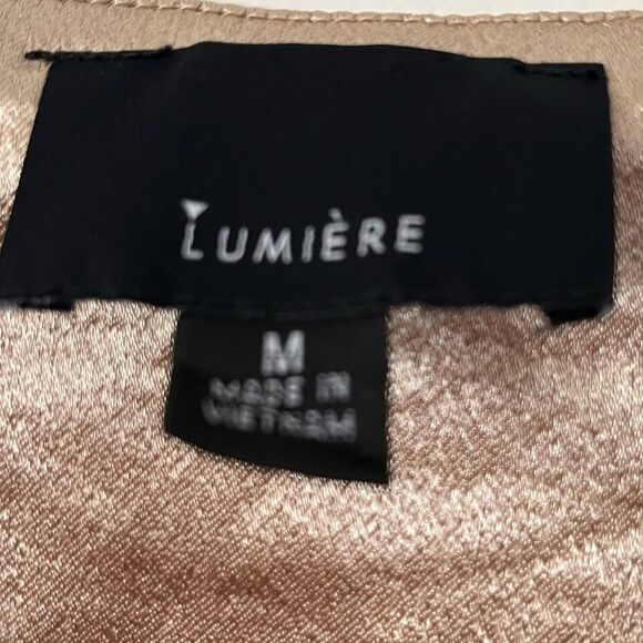 Lumiere gold toned thin straps blouse, great condition, size Medium - Picture 2 of 7